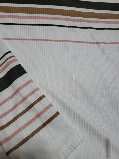 Beautees Girl's White Striped Long Sleeve Blouse | Beautees In Lebanon
