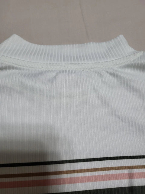 Beautees Girl's White Striped Long Sleeve Blouse | Beautees In Lebanon