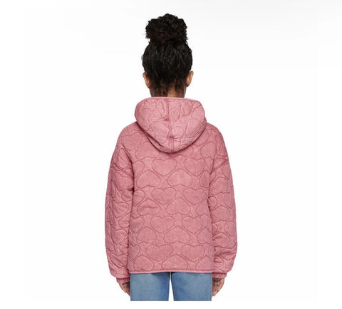 Lucky Brand Girl's Pink Full-Zip Quilted Hooded Jacket  |Lucky Brand In Lebanon