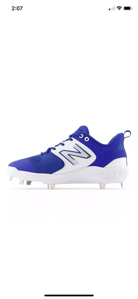 New Balance Women's Blue & White Fresh Foam 3000 V6 Molded Baseball Sneaker | New Balance In Lebanon