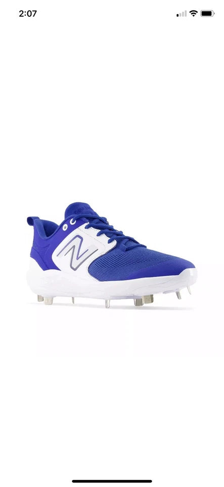 New Balance Women's Blue & White Fresh Foam 3000 V6 Molded Baseball Sneaker | New Balance In Lebanon