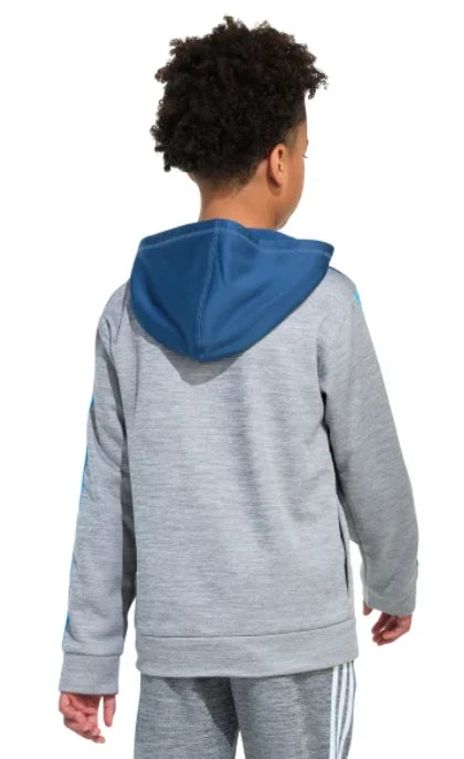 Adidas Boy's Blue & Gray Tech Fleece Hoodie |Adidas In Lebanon