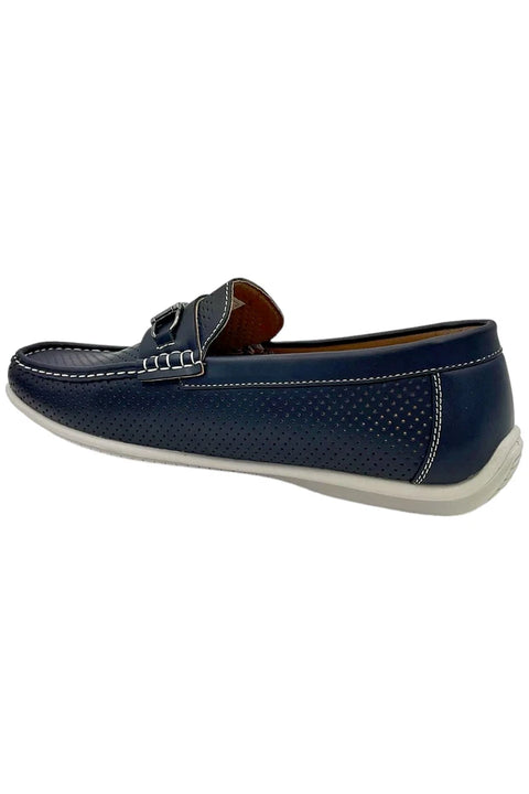 Aston Marc Men's Navy Perforated Classic Driving Casual Shoes | Aston Marc In Lebanon