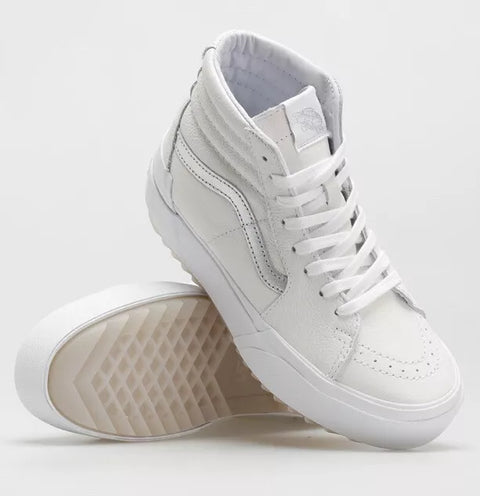 Vans Unisex White Metallic SK8-HI STACKED Sneakers |Vans In Lebanon