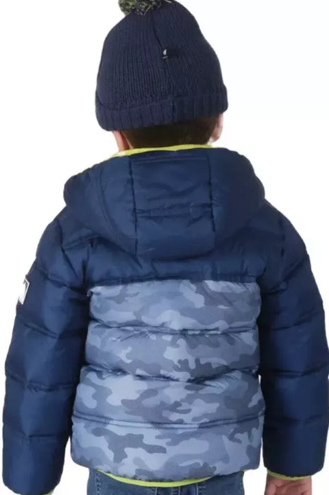 Snozu Boy's Blue Multicolor Puffer Jacket | Snozu in Lebanon