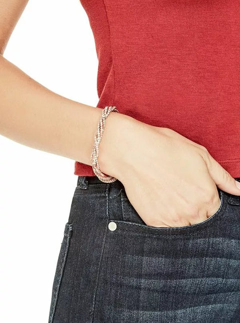 Guess Women's Rose Gold With Crystal Bracelet |Guess In Lebanon