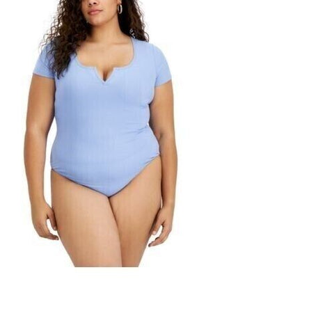 Just Polly Women's Baby Blue Bodysuit ABF1089 shr