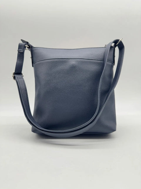 Style & Co Women's Navy Hudsonn Faux Leather Small Crossbody Bag| Style & Co In Lebanon