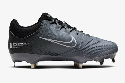 Nike Boy's Grey Hyperdiamond 4 Pro Metal Softball Sneaker | Nike In Lebanon