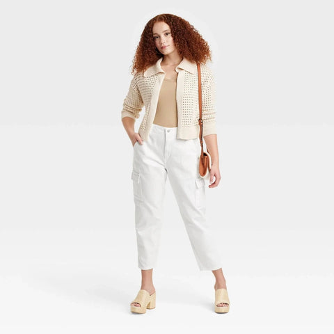 Universal Thread Women's White  Boyfriend Jeans | Universal Thread In Lebanon