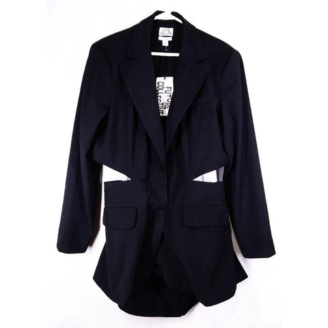 Future Collective Women's Black Cut Out Blazer Dress |  Future Collective In Lebanon