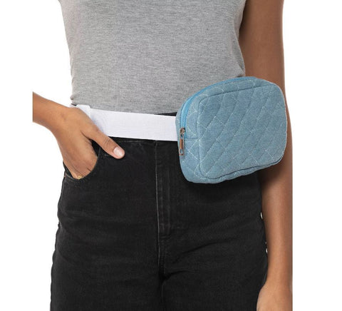 Jenni Quilted Belt Bag Denim ABB10