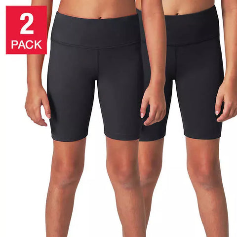Mondetta Youth Girls' 2-pack Bike Black Short ACU38