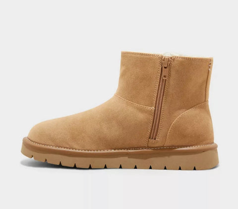 Universal Thread Women's Brown May Suede Ankle With Memory Foam Sole Boots |Universal Thread In Lebanon