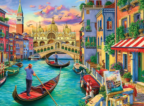 Buffalo Games Sights of Venice 1000 piece "Night & Day" Series Jigsaw Puzzle | Buffalo Games In Lebanon