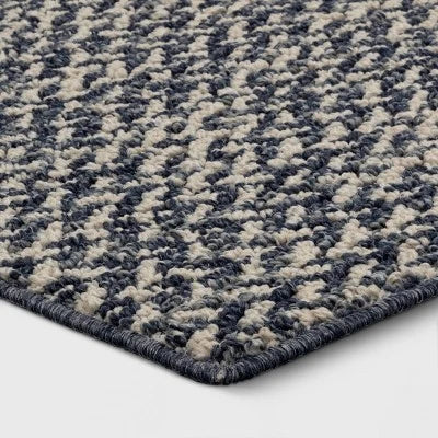Threshold Navy & White Washable Weave Herringbone Runner Rug | Threshold In Lebanon