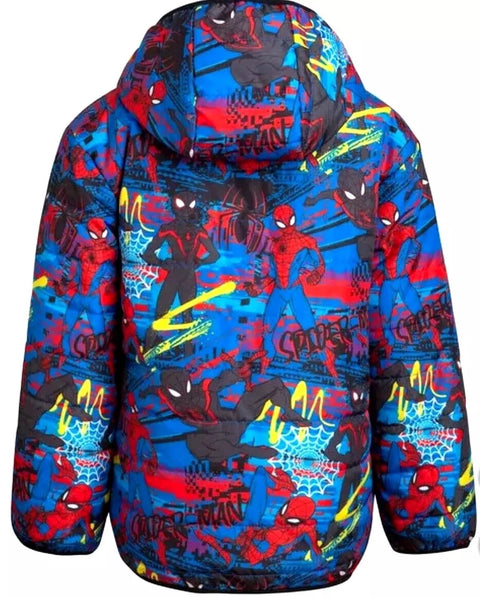 Marvel Boy's Spider-Man Reversible Hooded Jacket |Marvel In Lebanon