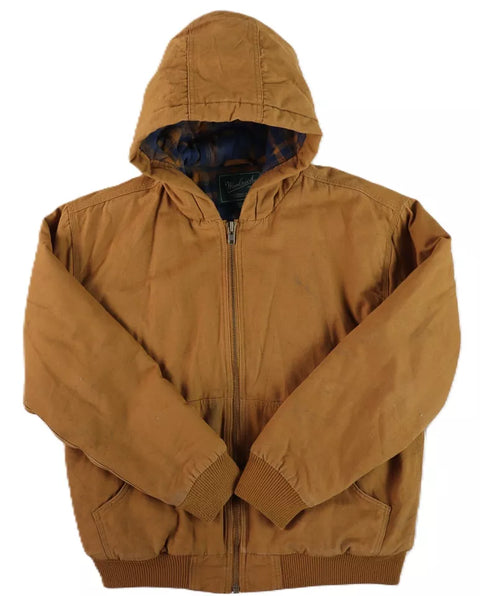 Woolrich Men's Brown Canvas Hooded Jacket | Woolrich In Lebanon