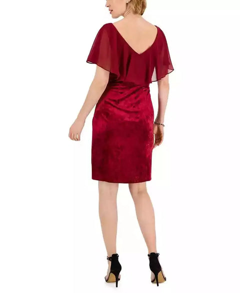 Connected Women's Pink Burgundy Velvet Dress | Connected  in Lebanon