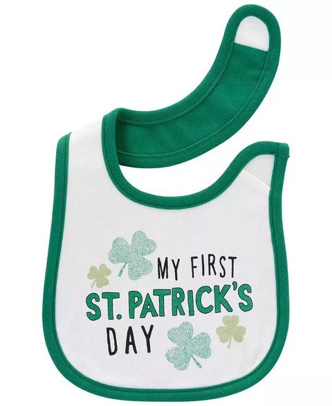 Carter's Babies White & Green Bib | Carter's In Lebanon
