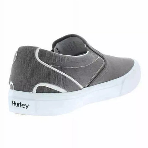Hurley Men's Gray Arlo Slip On Casual Canvas Shoes Sneakers | Hurley In Lebanon