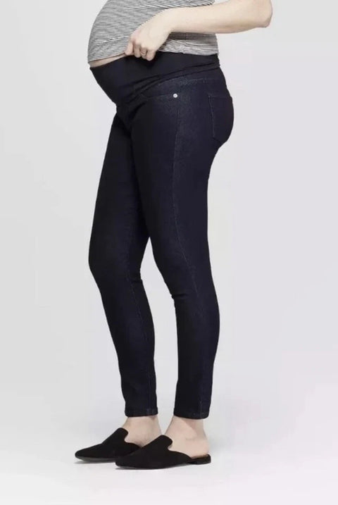 Isabel Women's Navy Over Belly Maternity Jeans | Isabel In Lebanon