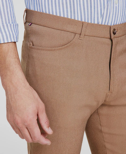 Tommy Hilfiger Men's Tan  Modern-Fit Solid Twill Pants  |  Tommy Hilfiger in Lebanon