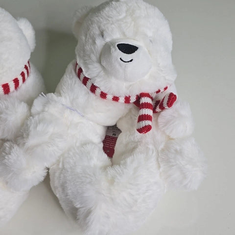 Wondershop Girl's White Holiday Polar Bear Character Panduf |Wondershop In Lebanon
