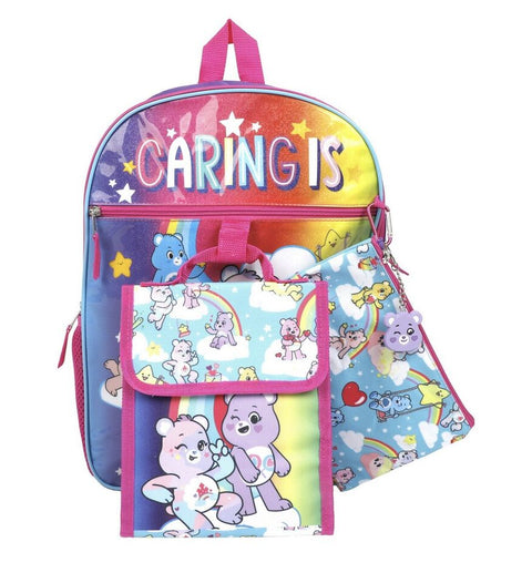 Bioworld Care Bears Backpack, 5 Piece S Purple ONE SIZE ABB104