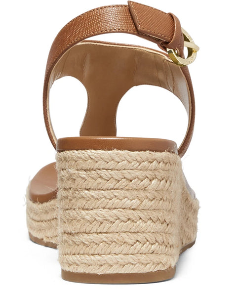 Michael Kors Women's Brawn Laney Luggage Thong Espadrille Heeled Sandals | Michael Kors In Lebanon