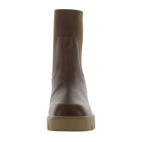 Sun Stone Women's Brown Verityy Pull On Lug Chelsea Boots  |Sun Stone In Lebanon