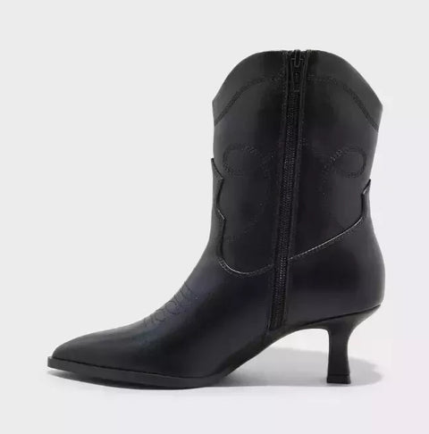 Universal Thread Women's Black Jenson Western Ankle Boot |Universal Thread In Lebanon
