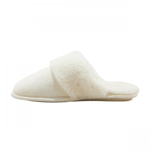 Auden Women's Off White Rae Velvet Scuff Slippers |Auden In Lebanon