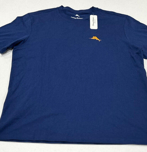 Tommy Bahama Men's Navy Blue T-Shirt ABF947 shr
