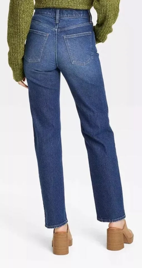 Universal Thread Women's Navy High-Rise 90's Straight Jeans |Universal Thread In Lebanon