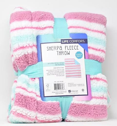 Life Comfort Kids Ultimate Sherpa Fleece Throw Blanket 101cm x 127cm | Life Comfort In Lebanon