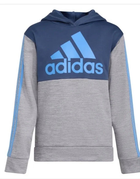 Adidas Boy's Blue & Gray Tech Fleece Hoodie |Adidas In Lebanon