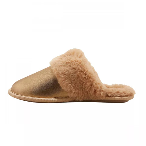 Auden Women's Brown Rae Metallic Scuff Slippers | Auden In Lebanon