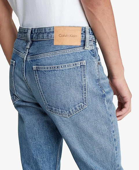 Calvin Klein Men's Light Blue Slim-Fit Stretch Jeans  | Calvin Klein In Lebanon