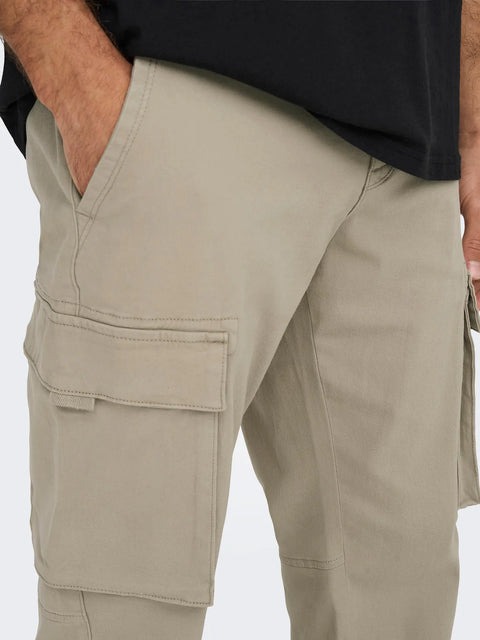 Only & Sons Men's Beige Cargo Pant | Only & Sons In Lebanon