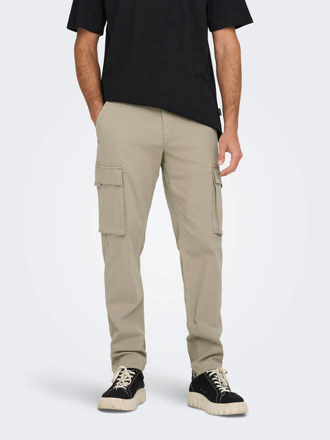 Only & Sons Men's Beige Cargo Pant | Only & Sons In Lebanon