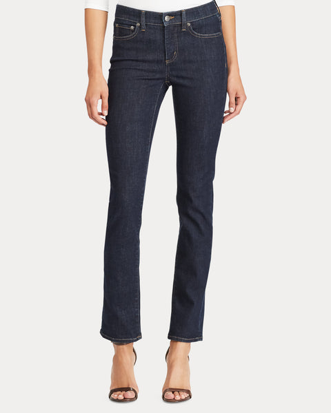 Lauren Ralph Lauren Women's Navy Denim Premier Straight Jeans  |   Lauren Ralph Lauren in Lebanon