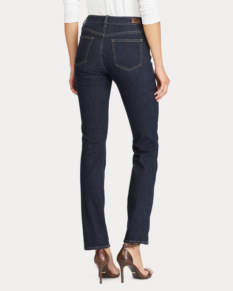 Lauren Ralph Lauren Women's Navy Denim Premier Straight Jeans  |   Lauren Ralph Lauren in Lebanon