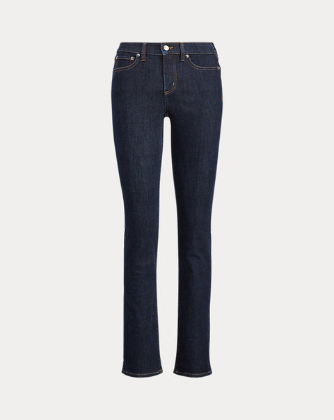 Lauren Ralph Lauren Women's Navy Denim Premier Straight Jeans  |   Lauren Ralph Lauren in Lebanon