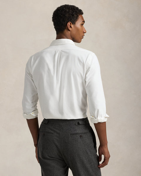 Polo Ralph Lauren Men's White Slim Fit Oxford Shirt | Polo Ralph Lauren In Lebanon