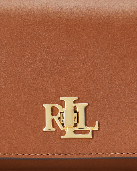 Lauren Ralph Lauren  Women's Brown  Leather Turn-Lock Tech Case Crossbody Bag |Lauren Ralph Lauren  In Lebanon