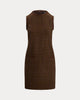 Lauren Ralph Lauren Women's Brown Checked Wool-Blend Shift Dress | Lauren Ralph Lauren In Lebanon