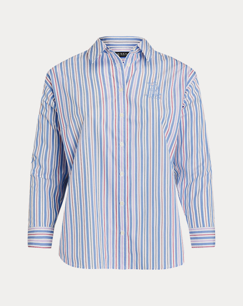 Lauren Ralph Lauren Women's Multicolor Striped Long Sleeve Shirt | Lauren Ralph Lauren In Lebanon