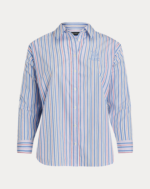 Lauren Ralph Lauren Women's Multicolor Striped Long Sleeve Shirt | Lauren Ralph Lauren In Lebanon