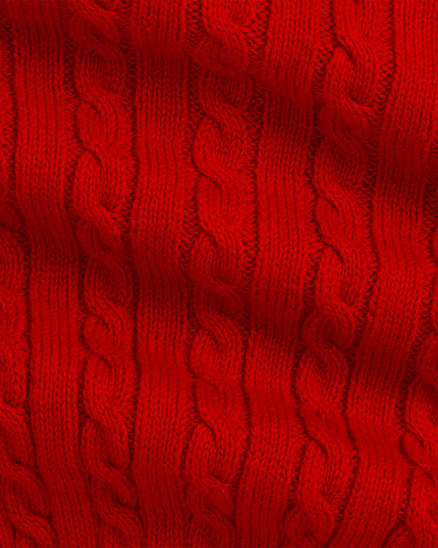 Polo Ralph Lauren Baby Girl's Red Mini-Cable Cotton Cardigan | Polo Ralph Lauren In Lebanon